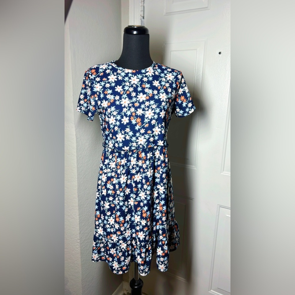 As U Wish Blue Floral Dress